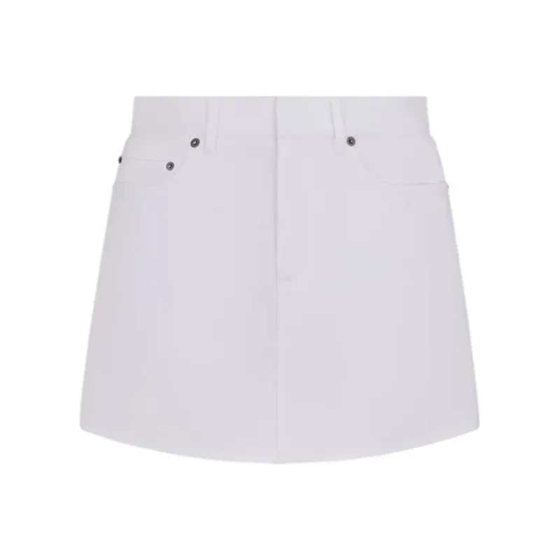 DIOR Logo Detailed Denim Mini Skirt-0