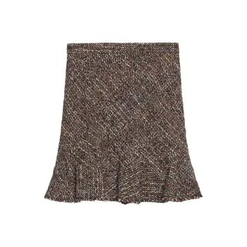 THEORY Casual Short Skirts Women's Mixed Color