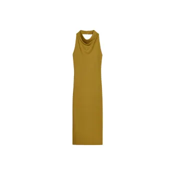 ZARA Sleeveless Dress Women's Olive Green