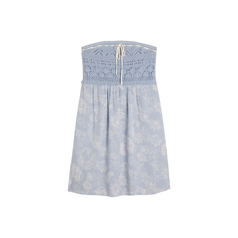 Hollister Sleeveless Dress Women's Blue-0