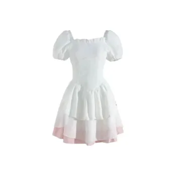 Incolore Short Sleeved Dresses Women's White