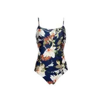 Selmark One piece Swimsuit Women's Blue