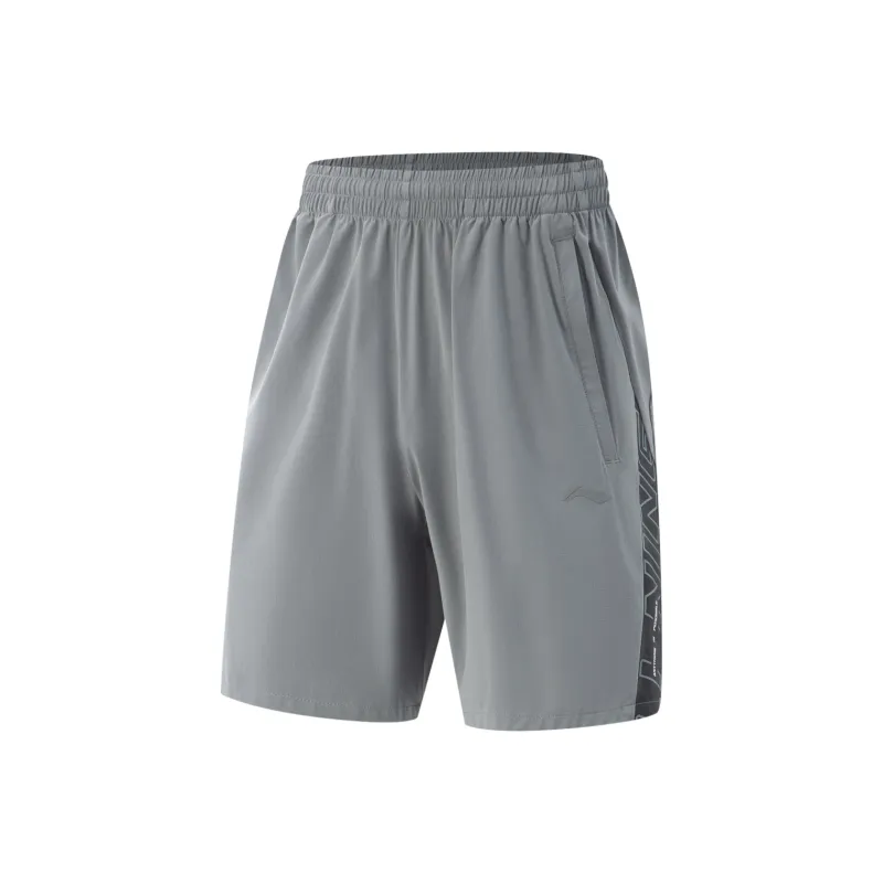 LiNing Fitness Series Casual Shorts Men's Elegant Gray-0