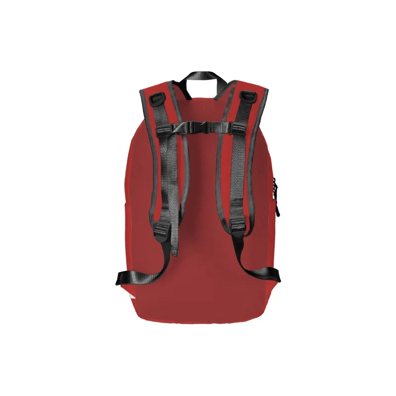 Spare No Pains. Polyester Backpack Regular Unisex Red/White-2
