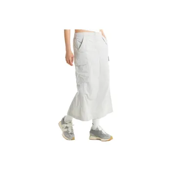 New Balance Gonna Cargo In Tessuto Leggero Casual Long Skirts Women's Light Gray