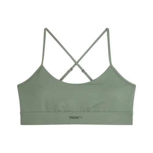 PUMA EVOLVE Low Impact Training Bra Sports Underwear Women's Green