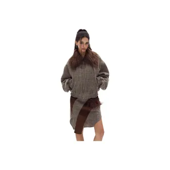 JIKOO Two Piece Skirt Sets Women's Coffee