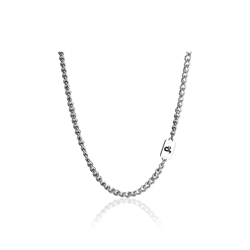 FOREVER MELODY Titanium Steel Necklaces Men's-42