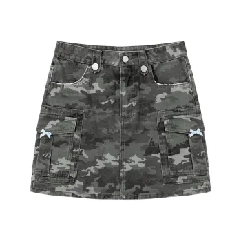 CHUU Casual Short Skirts Women's Camouflage