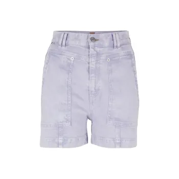 HUGO BOSS SS23 Denim Shorts Women's Light Purple