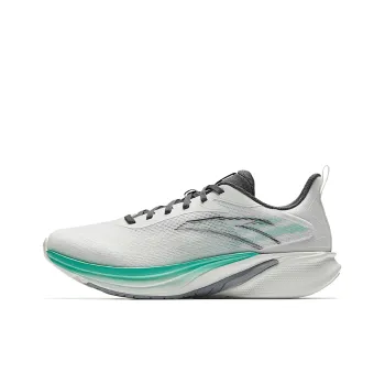 Anta Cloud Trail Breathable And Lightweight Low Top Casual Running Shoes Men's White Green