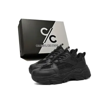 Colorful Creations Cushioning Slip Resistant Low Top Chunky Sneakers Men's