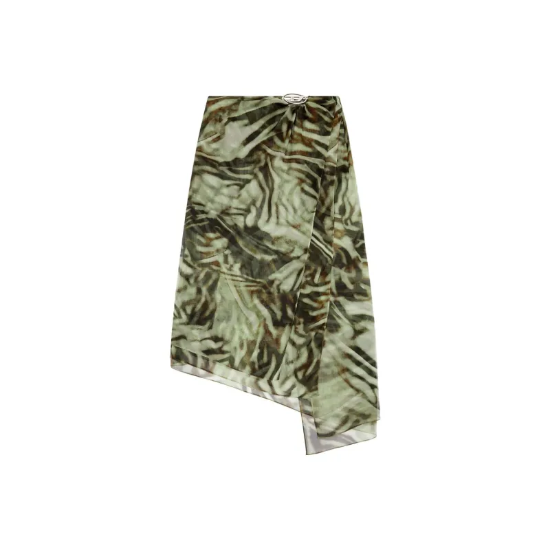 DIESEL Casual Long Skirts Women's Green-0