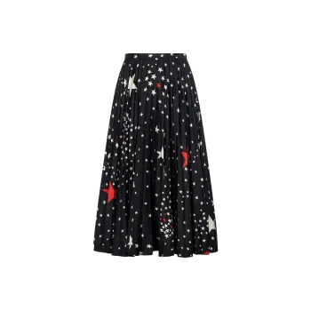 Valentino SS22 Casual Long Skirt Women's Black