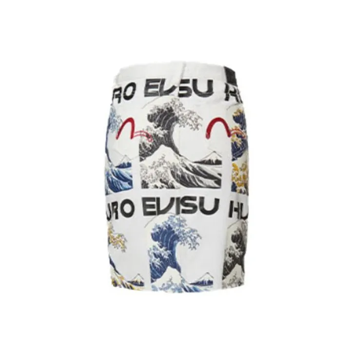 EVISU Denim Short Skirts Women's White-0