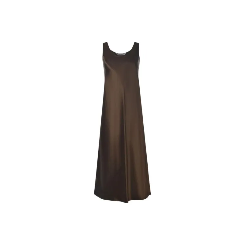 MaxMara Leisure Talete Satin Sleeveless Dress-1