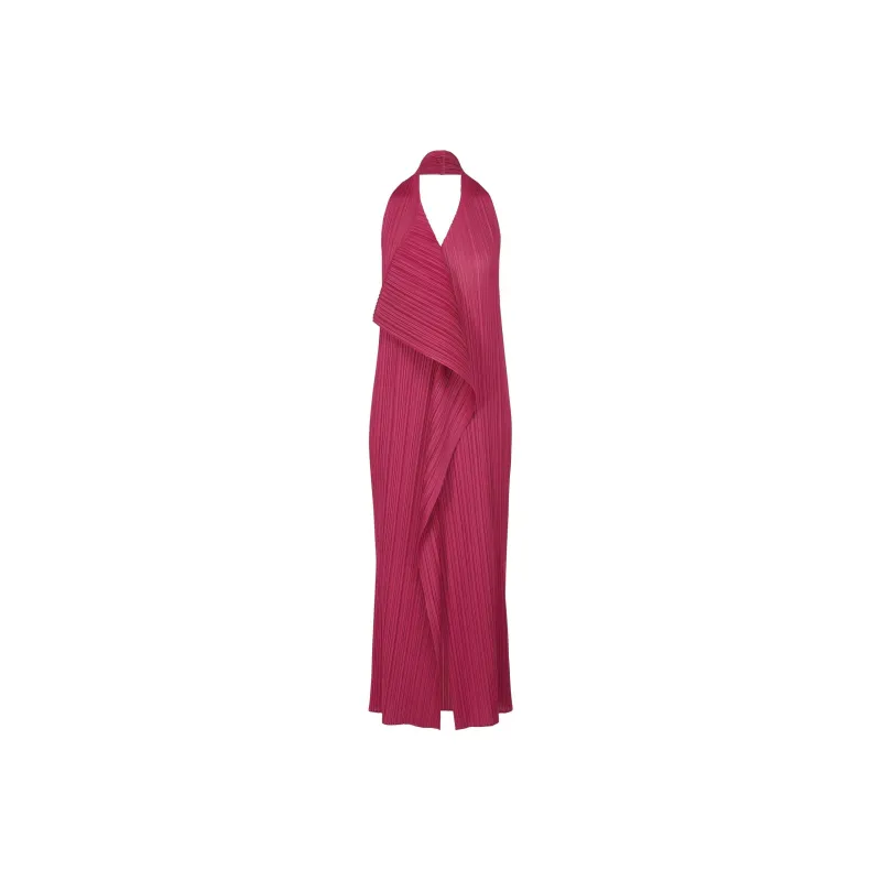 PLEATS PLEASE ISSEY MIYAKE FW24 Sleeveless Dress Women's Magenta-0