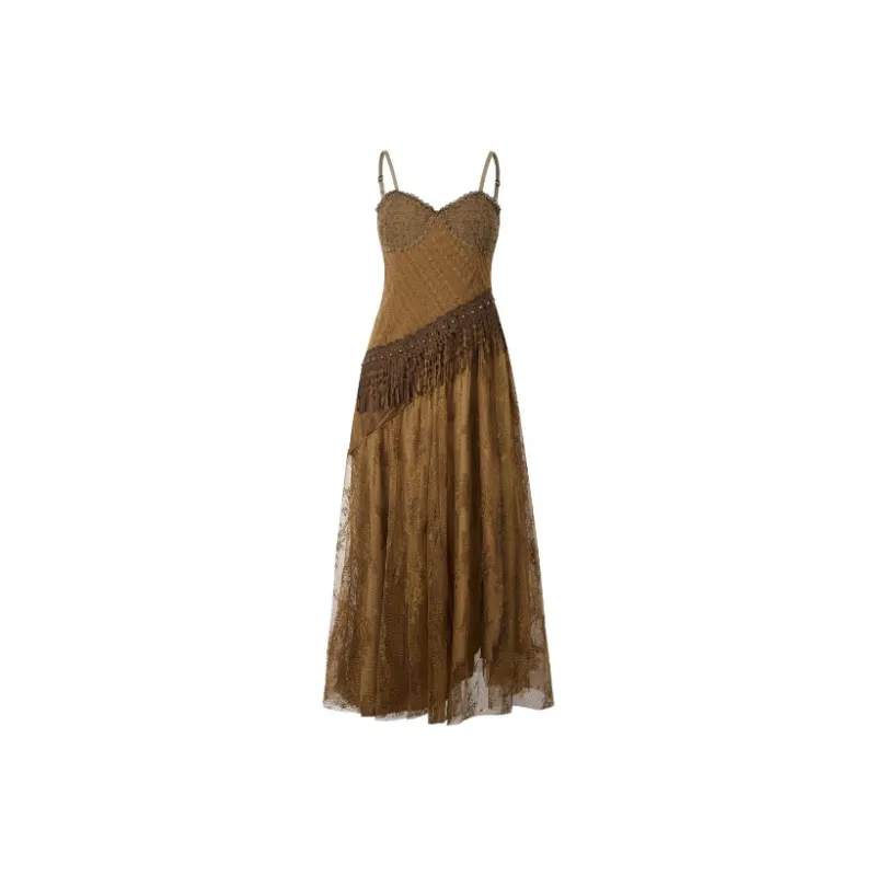 KYKW Slip Dress Women's Dark Brown-0