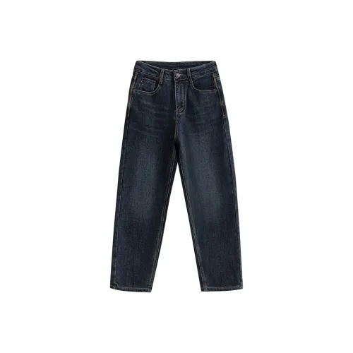 Initial Language Jeans Women's Gray Blue