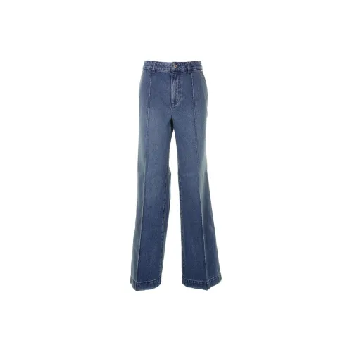 MICHAEL KORS Pintucked Wide-Leg Jeans