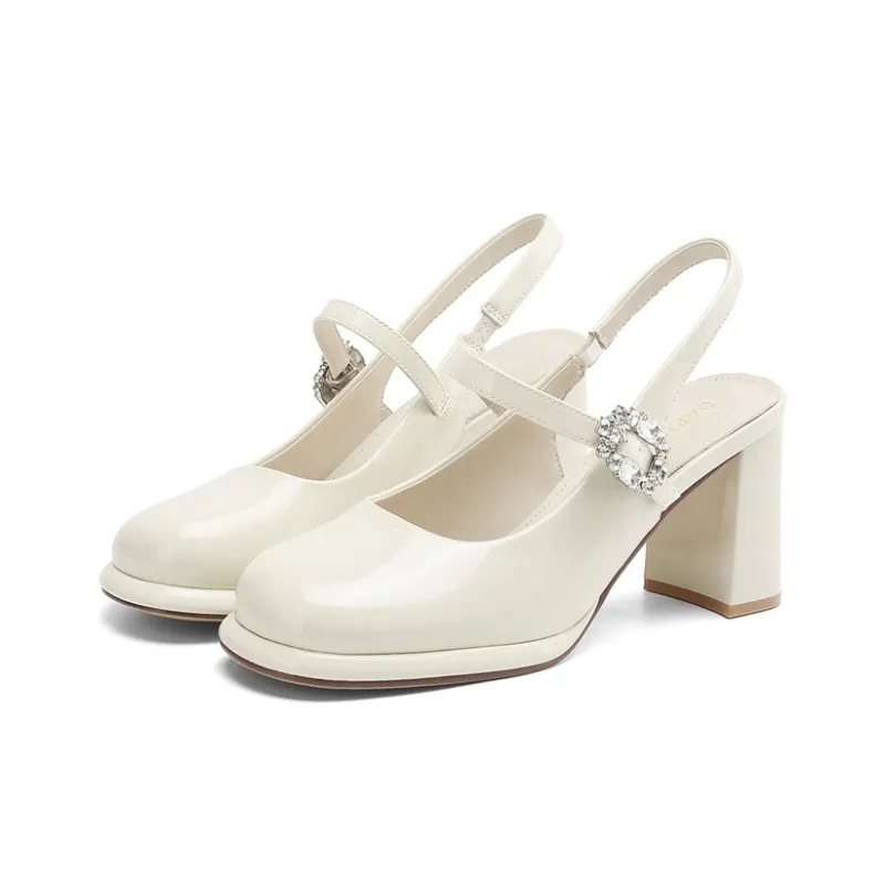 DAPHNE Chunky Heel High Heels Women's-5