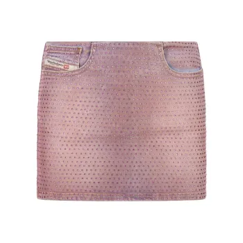 DIESEL Denim Short Skirts Women's Pink