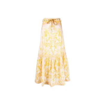 Zimmermann Casual Long Skirts Women's Yellow