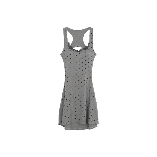 GLEE DIARY Slip Dress Women's Gray