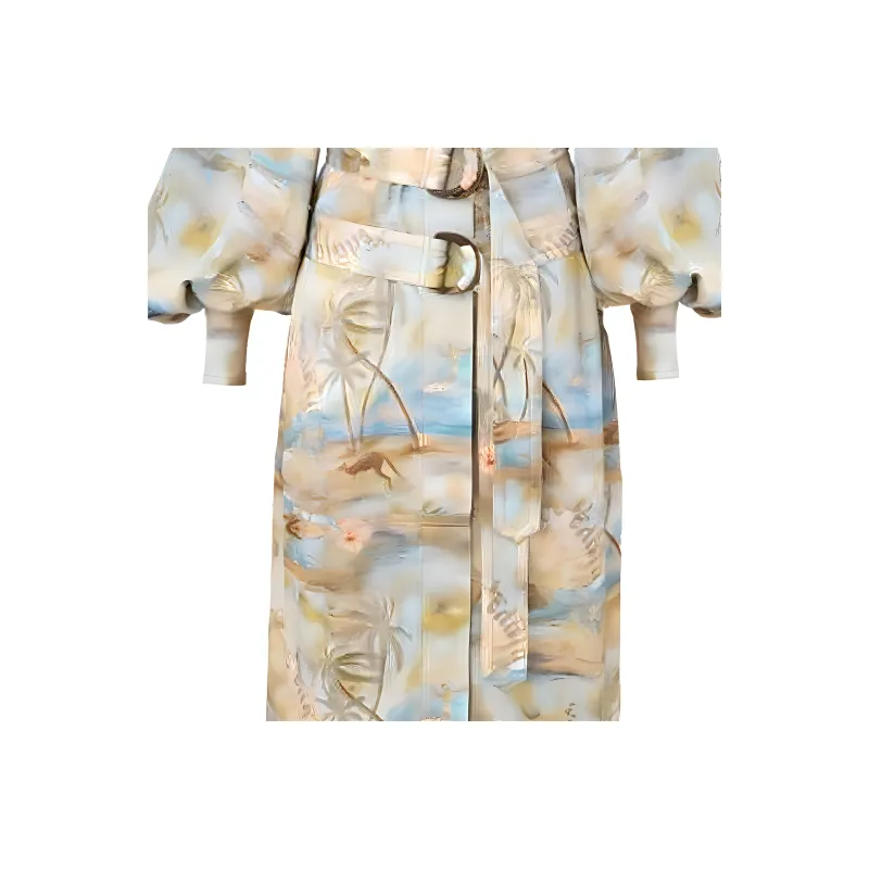 Zimmermann SS25 Long-Sleeved Dresses Women's Blue-4