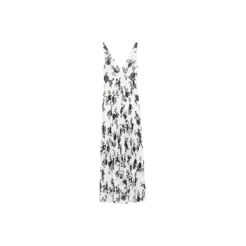 Self portrait Floral print Chiffon Maxi Dress-0