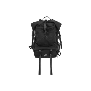 H YXIANG Nylon Backpack Regular Unisex Black/Gray