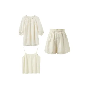 3COLOUR Casual Suit Women's Ecru