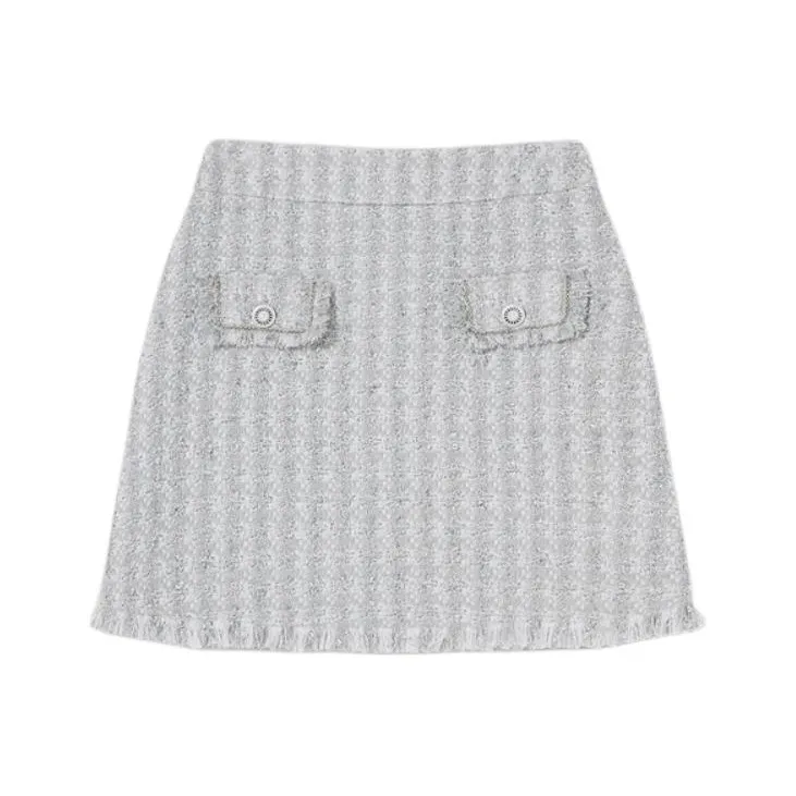 Goodland Casual Short Skirts Women's Light Gray-0