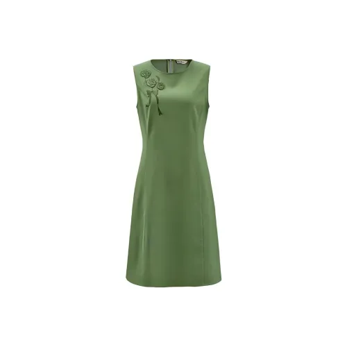 DIFFIE RIEGER Sleeveless Dress Women's Green