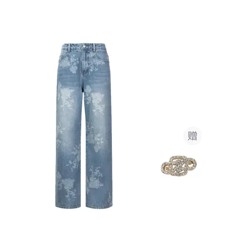 Three Quarters Jeans Women's Blue