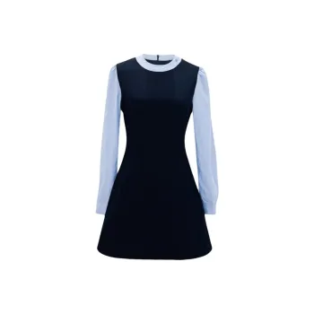 Incolore Long Sleeved Dress Women's Navy Blue