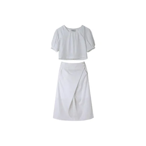 NICE PEOPLE N ONE Skirt Set Womens Black White Women's
