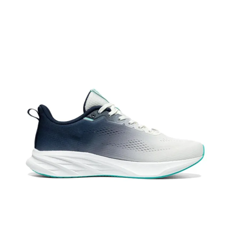 361° Wear resistant And Lightweight Low Top Casual Running Shoes Men's White Blue-1