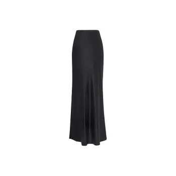 SAINT LAURENT Mid-Rise Long Skirt