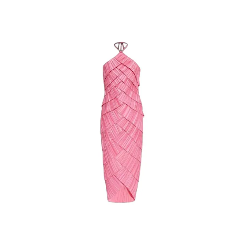 CULT GAIA Partizia Pleated Midi Dress-0