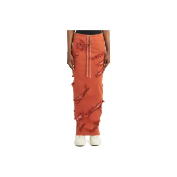Rick Owens DRKSHDW Casual Long Skirts Women's Orange