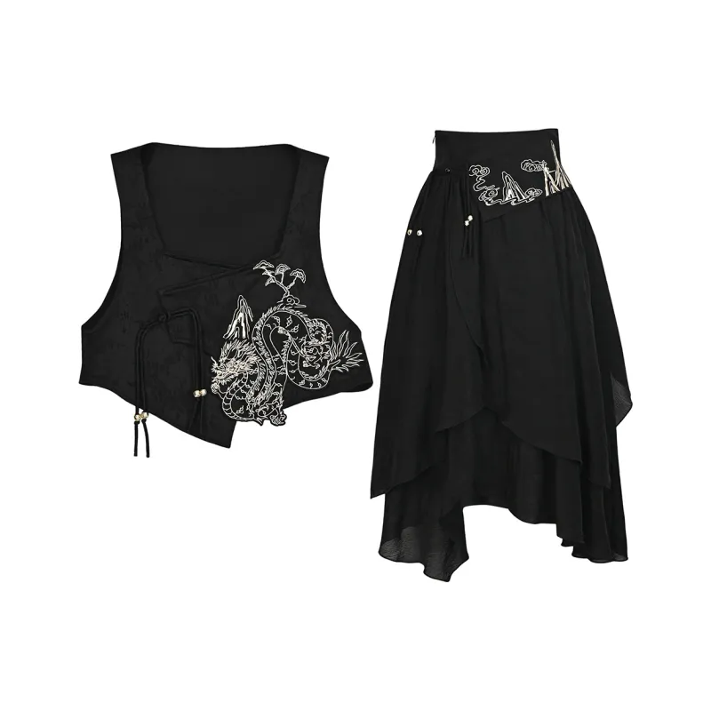 SNBL Two Piece Skirt Sets Women's-4