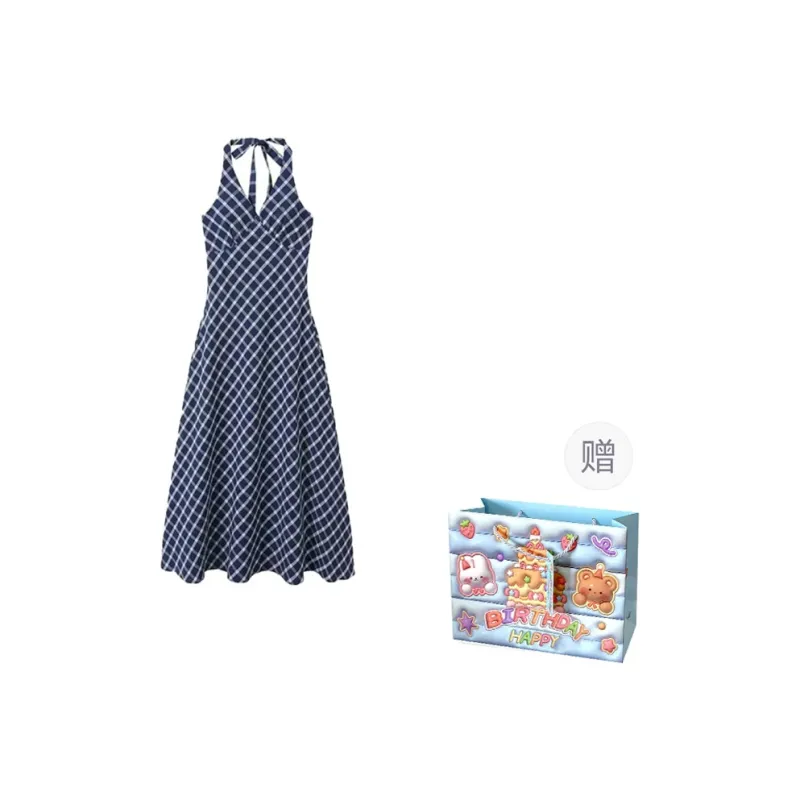 TWOPLUMGIRLS Slip Dress Women's Blue-0