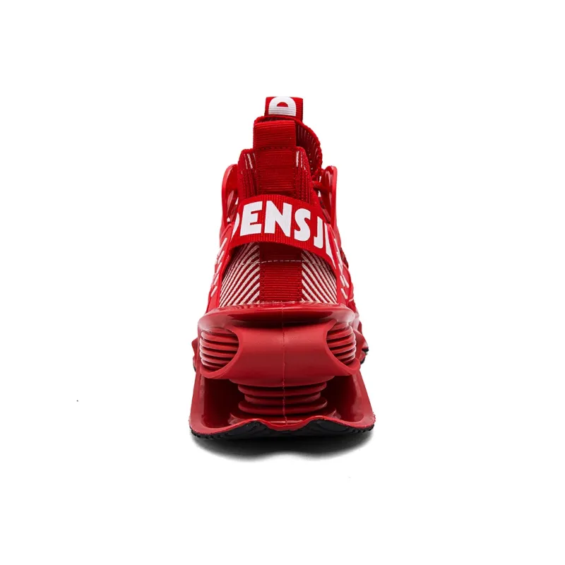Jerden Smith Slip Resistant Moisture Wicking Coverage Low Top Casual Shoes Men's Red-3
