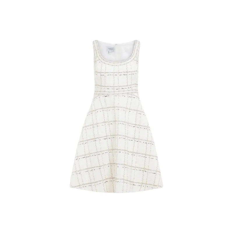 Giambattista Vall Flared Bouclé Mini Dress-0