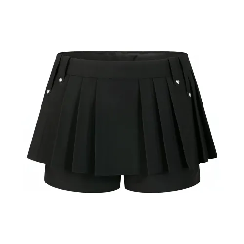NOIR DESIR Casual Short Skirts Women's Black