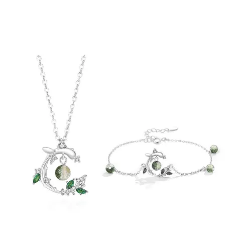 Children's Drawings S925 Silver Necklaces Women's