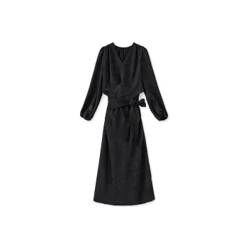 Mapping Long Sleeved Dress Women's Black