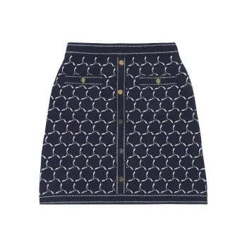 LI NING 1990 Classic Collection Short Skirt Women's Deep Mysterious Blue