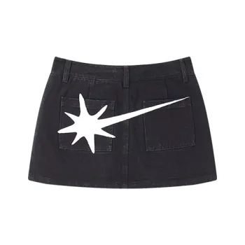 Starwalk Soldier Denim Short Skirts Women's Black